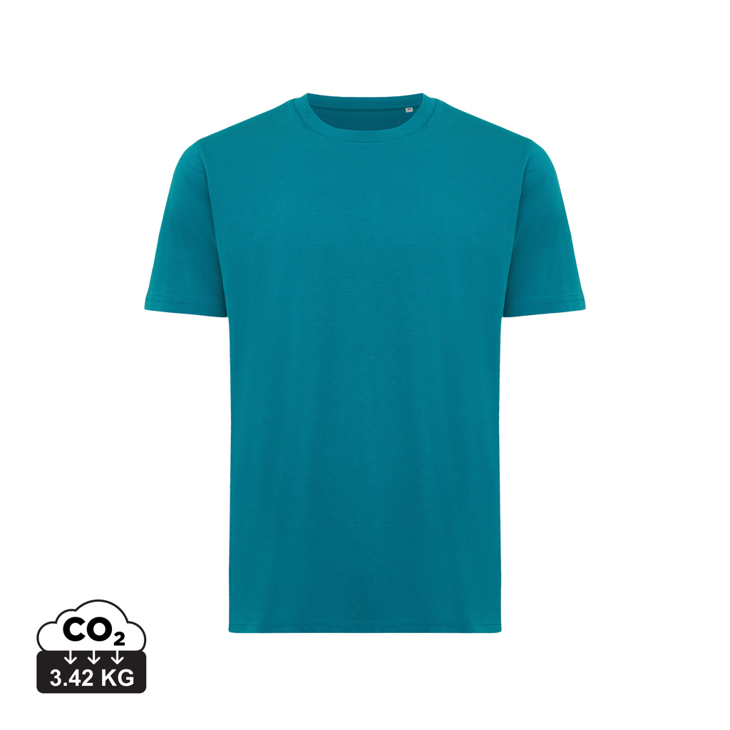 T-shirt en coton bio unisexe à personnaliser Sierra Iqoniq Bleu canard